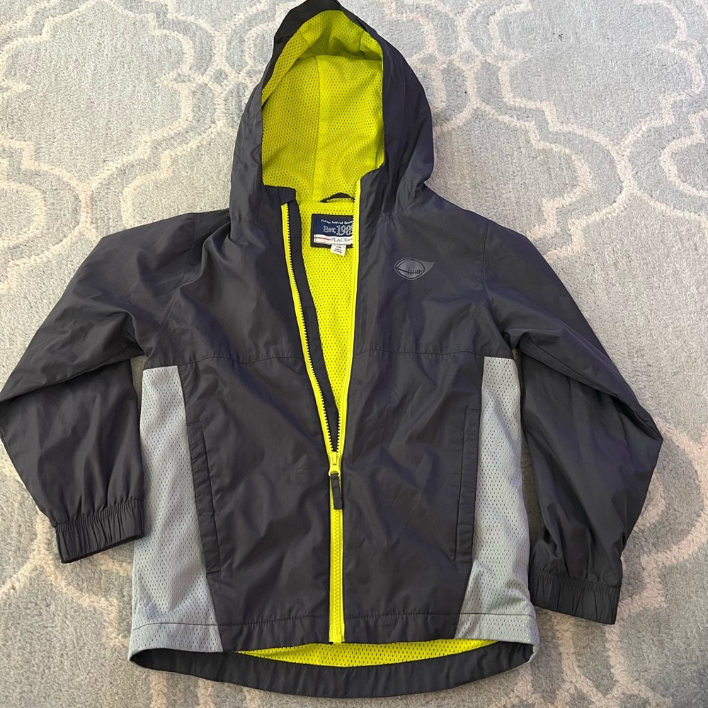 Kids Black and Gray Jacket with Yellow Accents